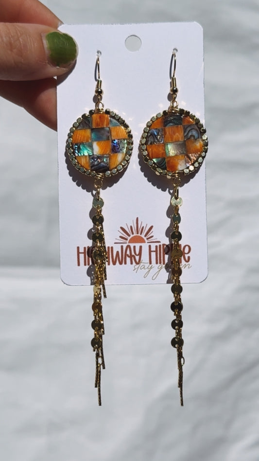 Checked Out Earrings