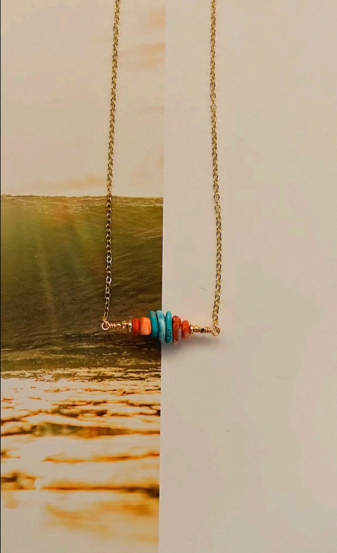Ocean meets the Sun Necklace