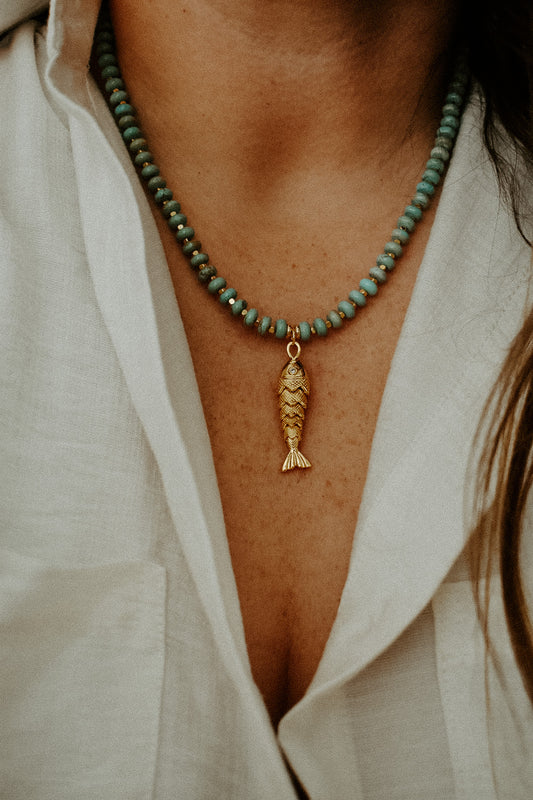Keep Swimming Necklace