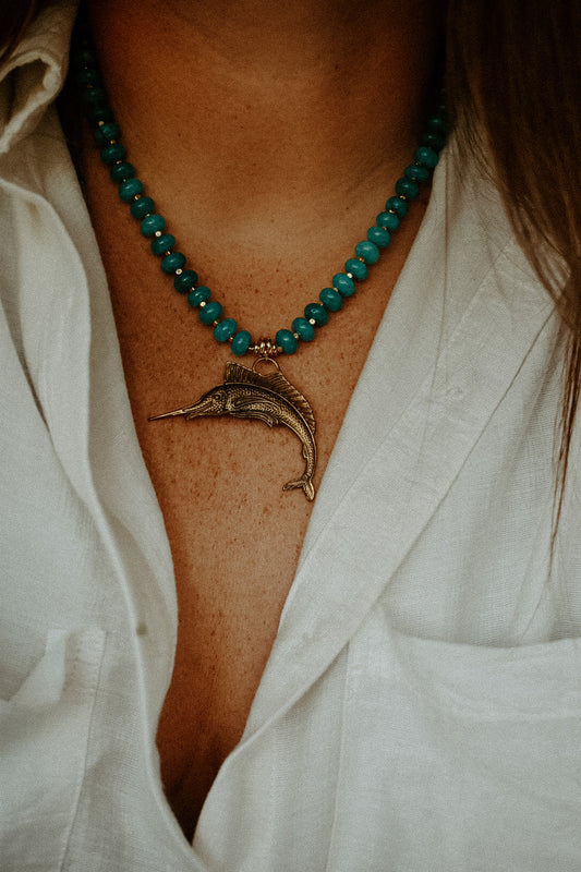 Marlin Blue Necklace