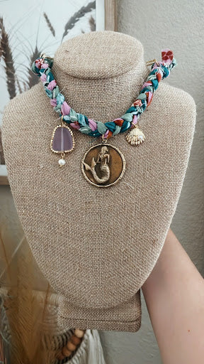 Mermaid Beach Bum Rags Necklace
