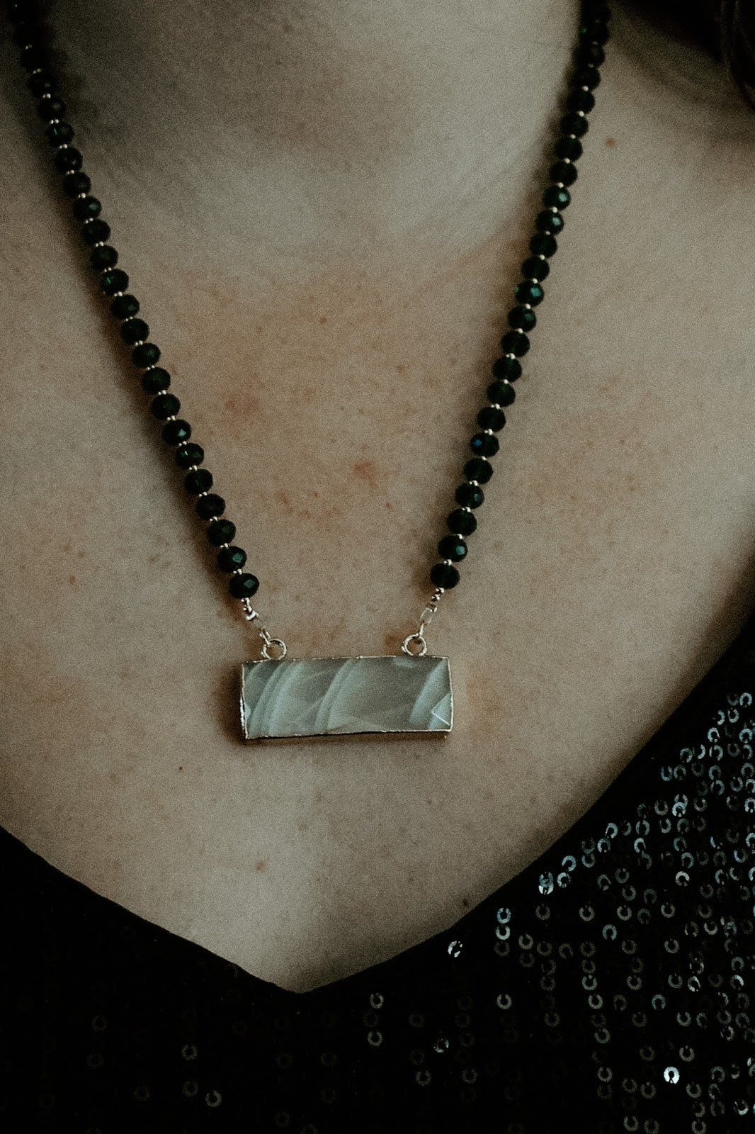 Moonstone Forest Necklace