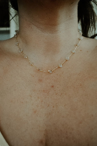 Rose Quartz Chip Necklace