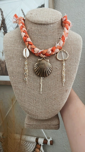 Sunkissed Shells Beach Bum Rags Necklace