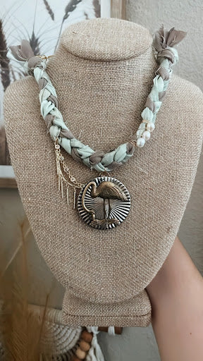 The Blue Heron Beach Bum Rags Necklace