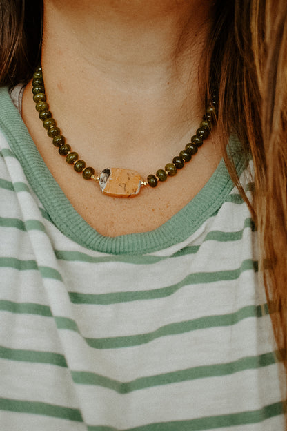 The Olive Bloom Necklace