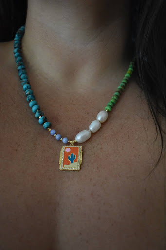 Trippy Desert Necklace