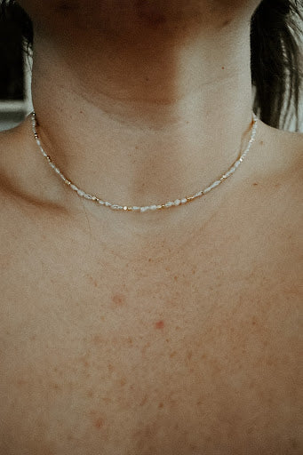 Vintage Rice Pearl Choker