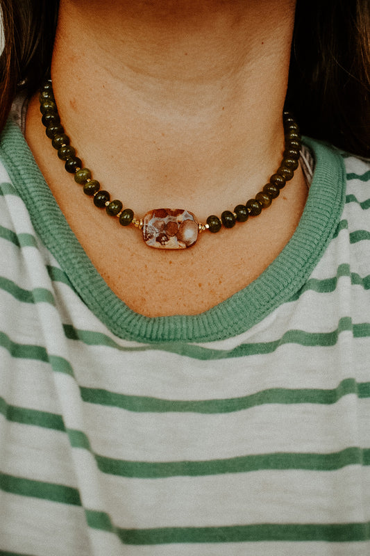 The Olive Bloom Necklace