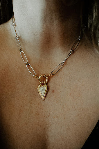 Double-Edged Heart Necklace