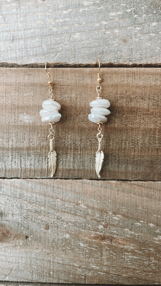 Weight of a Feather Earrings