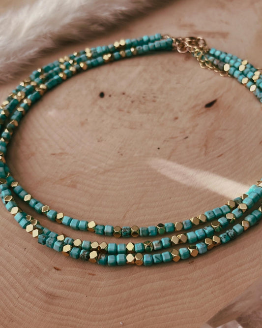 Speckled Gold Choker